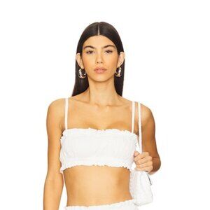 MORE TO COME Shirred Crop top